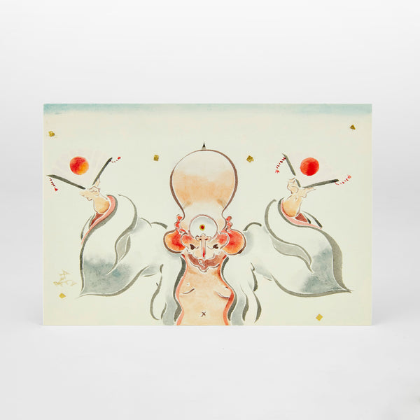 手書きポストカード（2）Hand-drawn Postcard – KON-KON Art Shop