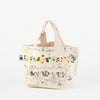 Hand-painted fair trade cotton bag "Hot it E!"