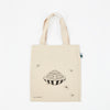 Hand-painted fair trade cotton tote bag "Kappa flute"