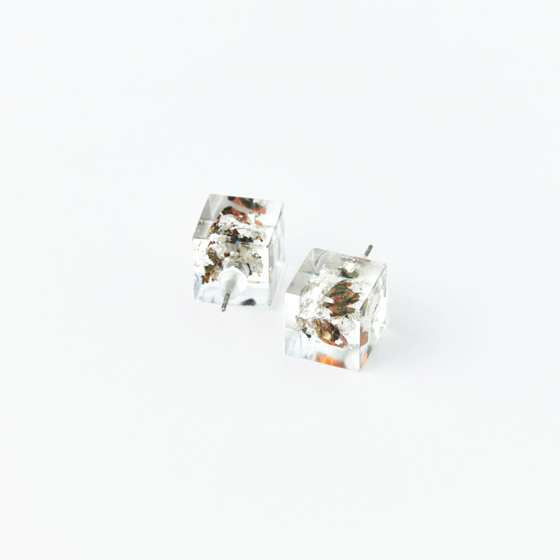 Wabi-Sabi Accessory Earrings Cube Type L size